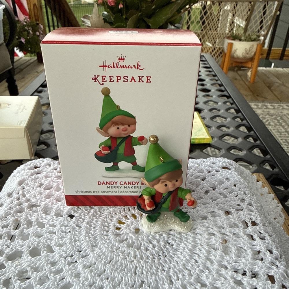 Hallmark Dandy Candy Elf Keepsake Ornament Merry Makers